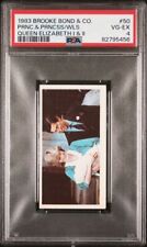 1983 Brooke Bond & Co Queen Elizabeth I & II PRNC&PRNCSS/WLS #50 PSA 4 VG-EX picture