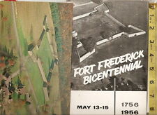 vintage 1956 Fort Frederick Bicentenial booklet & first day cover post card Md. picture