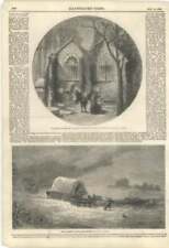1860 Villages Proceeding To Deck The Country Church With Holly, A Slader picture