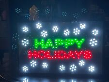   HAPPY HOLIDAYS   BIG LED SIGN picture