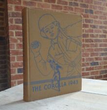 Vintage 1943 UNIVERSITY of ALABAMA COROLLA Yearbook WWII Wartime CRIMSON TIDE picture