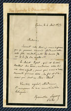 -==Letter from Father HYACINTHE (Charles LOYSON) - GENEVA - 1877 ==-  picture
