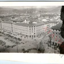 c1940s WWII Florence, Italy Piazza Stazione Army Military Occupied Snapshot C52 picture