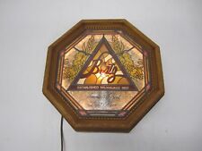 Vtg Blatz Great Light Beer Lighted Octagon Advertising Stained Glass Look Sign picture