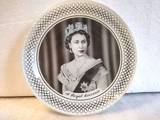 Rare Queen Elizabeth II A Royal Souvenir Commemorative Plate Circa 1950's picture
