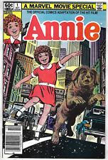 Annie Comic 1 Movie Special First Print 1982 Tom Defalco Win Mortimer Marvel picture