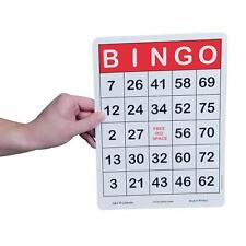 Jumbo Bingo Cards. Easy to Read Cards with Large 5/8 H Numbers. 8-1/4 X 11-1/4 picture