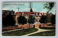 Reading PA-Pennsylvania, Eleventh & Washington, Vintage c1910 Souvenir Postcard picture