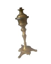 Antique Brass Cherub Oil Lamp 6.5