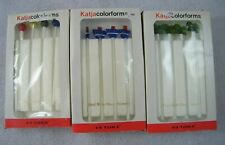 KATJA COLORFORMS GLASS STIRRERS BY TOWLE 3 SETS: PALM TREE,STEAMSHIP, SMALL BALL picture