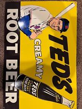 Ted's Creamy Rootbeer Metal Sign 10 x 15 picture
