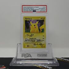 PSA CAR 10 Pikachu Mitsuhiro Arita Autograph #112/111 Platinum Rising Rivals picture
