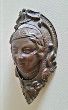 Antique Ornate Brass Male Face Head with smoking cap Billiard  Pocket picture