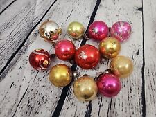 Vintage Christmas Ornaments Mercury Glass Balls Lot of 12 picture