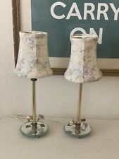 Pair Of Vintage Lamps With Rachel Ashwell Fabric Shades picture