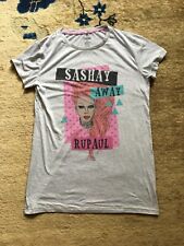 Super Cool RUPAUL SASHAY AWAY Graphic Print WOMENS Gray T-SHIRT Size M USA 8 -10 picture