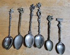 Lot of 6 Vintage Italian Small Souvenir Spoons. Fast Shipping picture