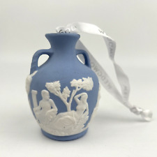 Wedgwood Iconic Blue Portland Vase Ornament White Relief 2010 picture