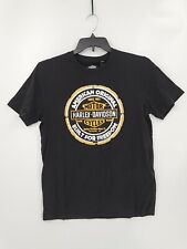 NWT Harley Davidson Mens Size Medium Black Short Sleeves Graphic Slim Fit Tee picture