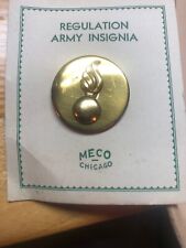 Vintage WWII+ US Army Regulation Flaming Bomb Meco INV-AD06F picture