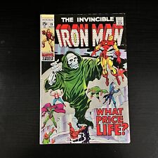 THE INVINCIBLE IRON MAN #19 1969 VF Mandarin Gladiator Silver Age Very Good picture