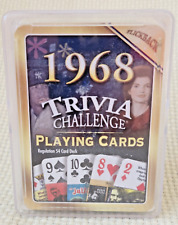 FLICKBACK 1968 Trivia Challenge Playing Cards Deck NEW Sealed In Plastic Case picture