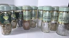 Vintage Schilling Spice Jars  ** You Pick **   $6.00 each     Sage/Avocado Lid picture