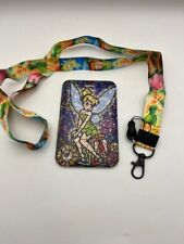 Disney's TINKERBELL Peter Pan Mosaic lanyard card holder for pins, tickets, ID picture