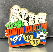 Vintage 1997 QVC 50 In 50 SOUTH DAKOTA State Travel Pin Souvenir Collectible picture
