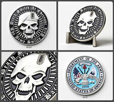 DEATH SMILES AT EVERYONE THE ARMY SMILES BACK SKULL 1.75