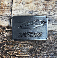 8-30-78 FIRST PRODUCTION FLIGHT S 76 SIKORSKY HELICOPTER BELT BUCKLE MILITARY  picture