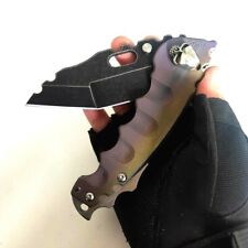 Drop Point Knife Folding Pocket Hunting Survival S35VN Steel Titanium Handle Cut picture
