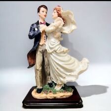 VERY RARE Giuseppe Armani Wedding Bride & Groom 13.5” HEAVY Figurine in Garden picture