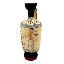 Attic white ground lekythos 21cm,Warrior's Farewell,Museum Replicas,Pottery Vase picture