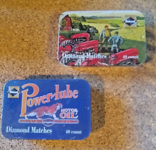 2 New Diamond Matches Tin with Vintage Advertising picture