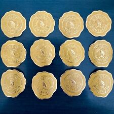 Great Northern Railway VINTAGE 12 Sticker Stamp Gold Stationary Seals UNUSED picture