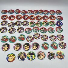 Vintage 57 Pc Lot Tazos Forma Chester Cheetos Jetsons Tom Cats  Frito Lay Pogs picture