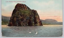Vtg Post Card Lone Rock in the Columbia River D201 picture