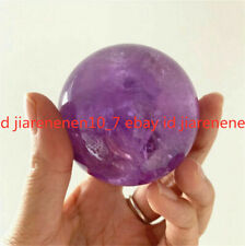 Rare Natural Amethyst Quartz Sphere Big Pretty Crystal Ball Purple Stone 40-50MM picture
