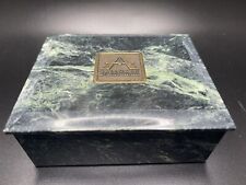 Hallmark Aviation Services Marble Trinket Jewelry Box Green Marble picture