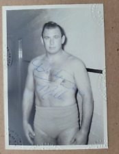 Dandy Dan Miller 1950s to 70s Wrester Signed Photo Wrestling picture