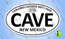 CARLSBAD CAVERNS NATIONAL PARK NM (CAVE) Oval Sticker Euro Travel Decal- 3-5/8