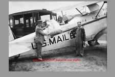1927 US Air Mail Plane PHOTO Mail Delivery Vintage Post Office Airplane Airmail picture