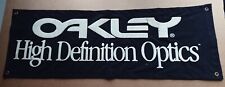 Oakley High Definition Optics Dealer Sign Banner - Nice Condition Vintage 90s picture
