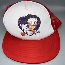Betty Boop Ballcap Vtg Xpres Caps Red/White NOS picture