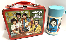 WELCOME BACK KOTTER 1977 Vintage Metal Lunchbox Plastic blue Thermos Aladdin picture