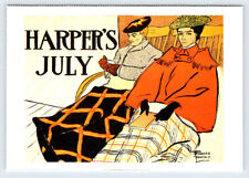 July 1897 Harper's Magazine Edward Penfield Reprint Postcard BRL18 picture