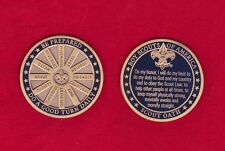 SCOUT OATH CHALLENGE COIN Boy Scout Law Motto Slogan Cub Scout Award Gift BSA picture