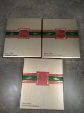 Set of 3 Vintage 1988 Lenox China Christmas Ornaments in Boxes picture