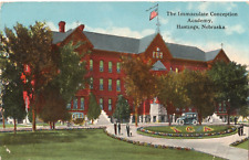 Immaculate Conception Academy-Hastings, Nebraska NE-antique 1914 posted postcard picture